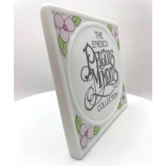 The Enesco Precious Moments Collection Porcelain Shelf Sitter Sign, 1990 - Picture 9 of 11